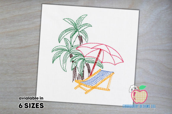 Beach Scene with Chairs