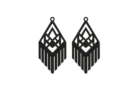 Grey Dangle Earrings