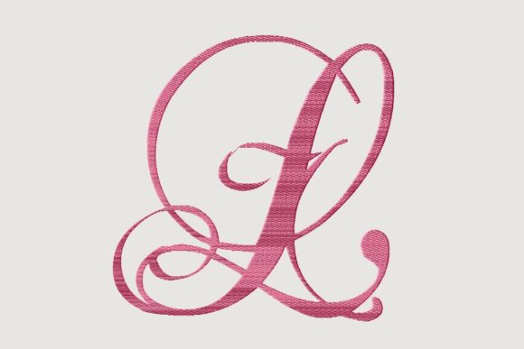 Monogram L Cursive Script