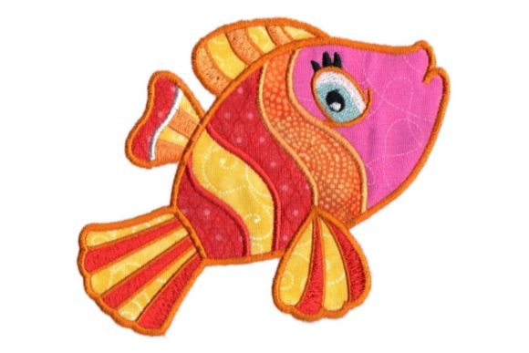 Red Orange and Pink Tropical Fish