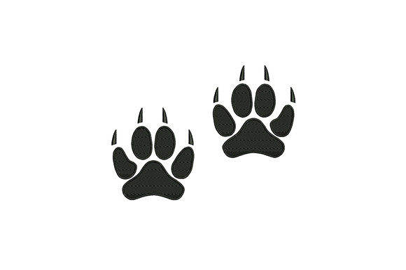 Silhouette Bear Paws