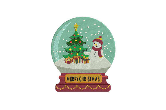 Snowman and Tree Globe
